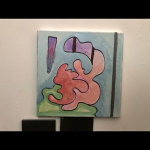 Water color painting on canvas 10x10